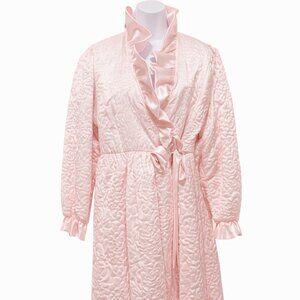 Vintage Donna Richard for Gilligan & O'Malley Quilted Robe Bridal Dressing Gown